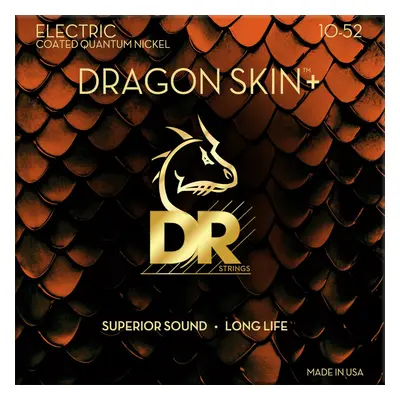 DR Strings Dragon Skin+ Coated Medium to Heavy Struny pro elektrickou kytaru