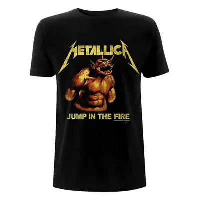 Metallica Tričko Jump In The Fire Vintage Unisex Black