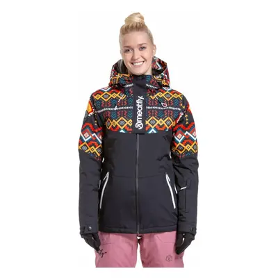 Meatfly Kirsten Womens SNB and Ski Jacket Black Lyžařská bunda