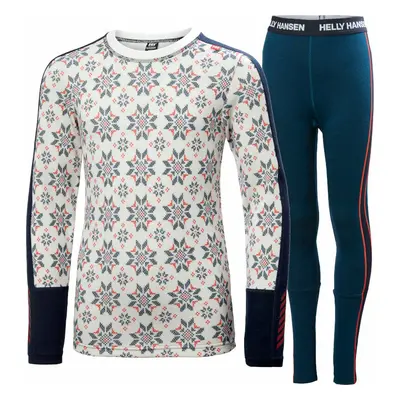 Helly Hansen Juniors Graphic Lifa Merino Set Navy Termoprádlo