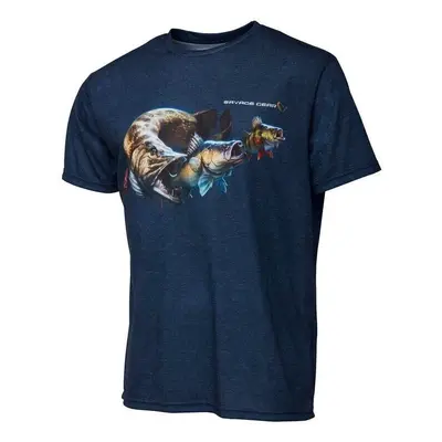 Savage Gear Tričko Cannibal Tee Blue