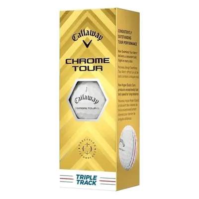 Callaway Chrome Tour White Triple Track Golfové míčky