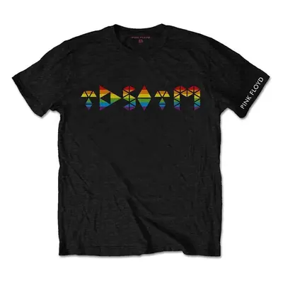 Pink Floyd Tričko Dark Side Prism Initials Unisex Black