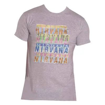 Nirvana Tričko Repeat Unisex Grey