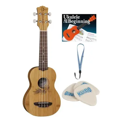 Luna UKE-BAMBOO-S SET Natural Sopránové ukulele