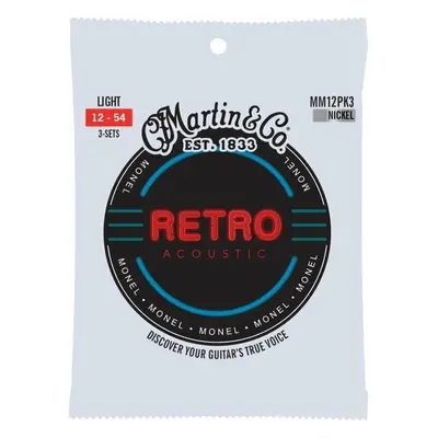 Martin Retro Light 3-Pack Struny pro akustickou kytaru