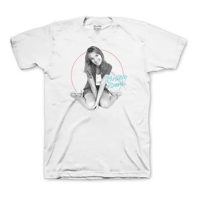 Britney Spears Tričko Classic Circle Unisex White