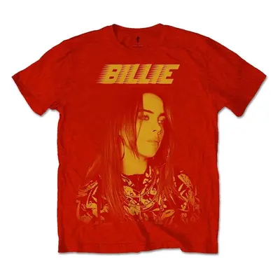 Billie Eilish Tričko Racer Logo Jumbo Unisex Red