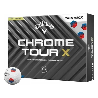 Callaway Chrome Tour X White TruTrack Golfové míčky