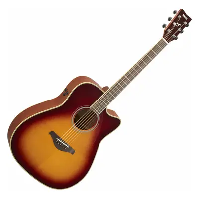 Yamaha FGC-TA Brown Sunburst Elektroakustická kytara Dreadnought