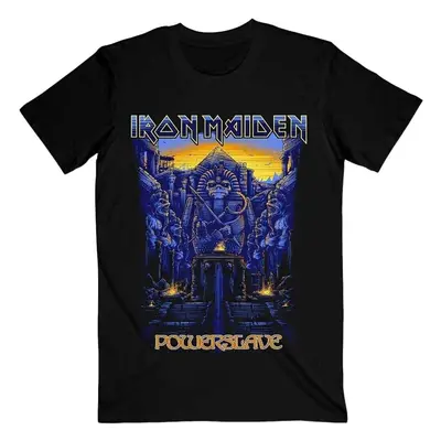 Iron Maiden Tričko Dark Ink Powerslaves Unisex Black