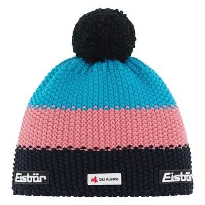 Eisbär Star Pompon SKA Beanie Black/Strawberry/White Čepice