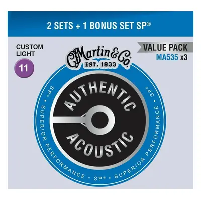 Martin MA535 Authentic Acoustic x3 Struny pro akustickou kytaru