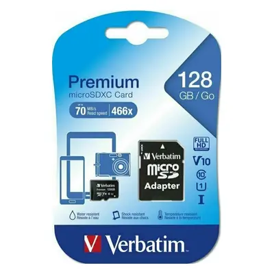 Verbatim SDXC 128GB micro Premium Micro SDXC GB Paměťová karta