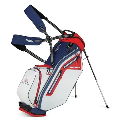 Big Max Dri Lite Feather Stand Bag Steel Blue/Red/White