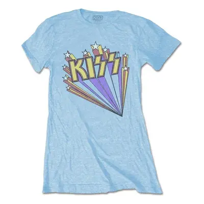 Kiss Tričko Stars Womens Light Blue