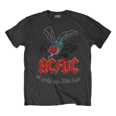 AC/DC Tričko Fly on the Wall Unisex Charcoal Grey