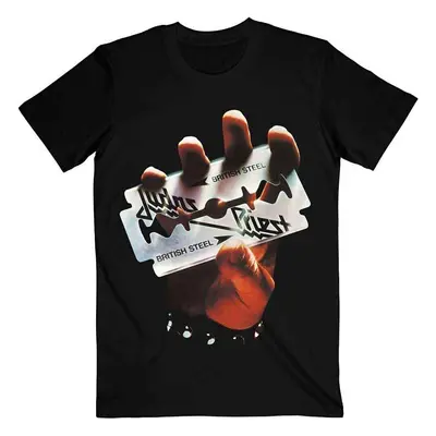 Judas Priest Tričko British Steel Unisex Black