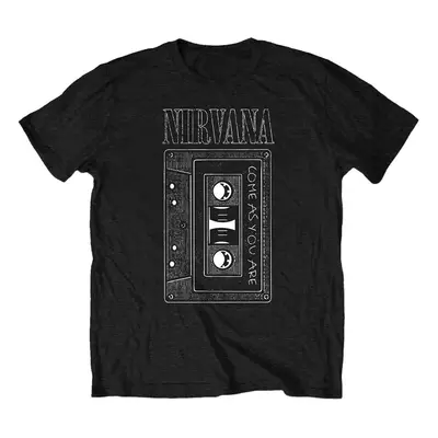 Nirvana Tričko As You Are Tape Unisex Black