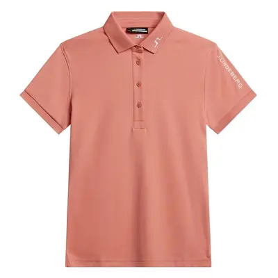 J.Lindeberg Tour Tech Womens Burnt Coral Polo košile