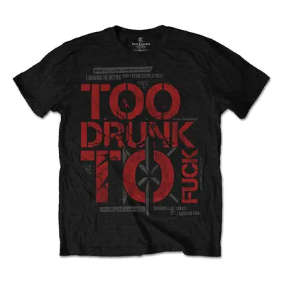 Dead Kennedys Tričko Too Drunk Unisex Black