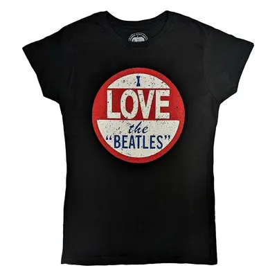 The Beatles Tričko Vintage I Love The Beatles Womens Black