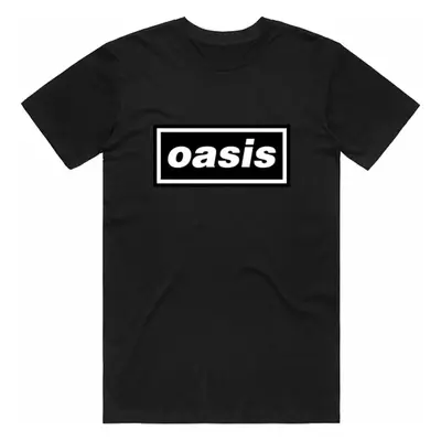 Oasis Tričko Decca Logo Unisex Black