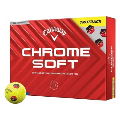 Callaway Chrome Soft Yellow TruTrack Golfové míčky