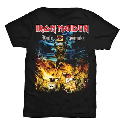 Iron Maiden Tričko Holy Smoke Unisex Black