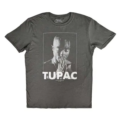 2Pac Tričko Praying Unisex Charcoal Grey