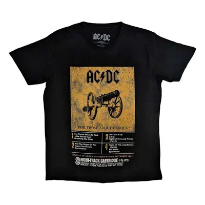 AC/DC Tričko Track Unisex Black