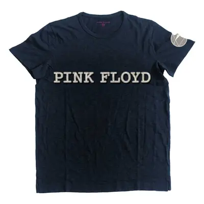 Pink Floyd Tričko Logo & Prism Unisex Navy Blue