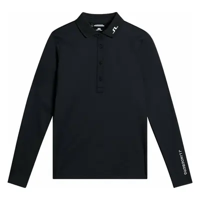 J.Lindeberg Tour Tech Long Sleeve Womens Black Polo košile