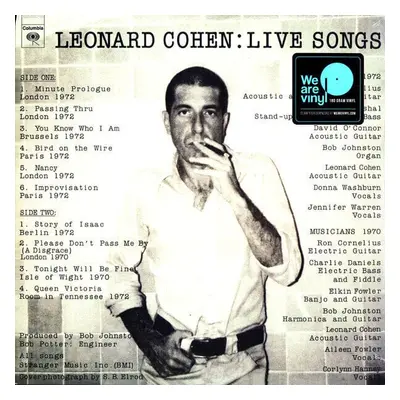 Leonard Cohen - Live Songs (Reissue) (LP)