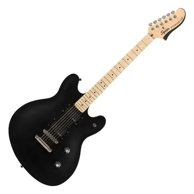 Fender Squier Contemporary Active Starcaster MN Flat Black Semiakustická kytara