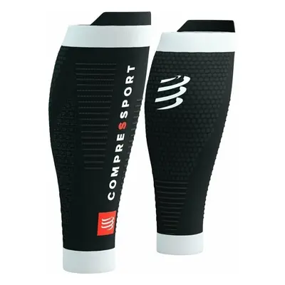 Compressport R2 3.0 Black/White Běžecké návleky na lýtka