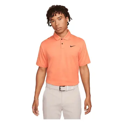 Nike Dri-Fit Tour Solid Mens Orange Trance/Black Polo košile