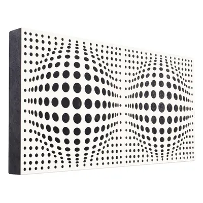 Mega Acoustic FiberPRO120 AcouSphere White/Black Absorpční dřevěný panel