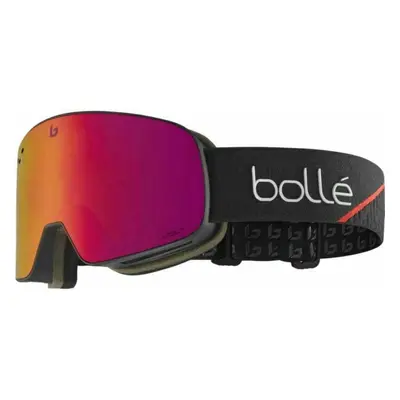 Bollé Nevada Race Black Matte/Volt Ruby Lyžařské brýle