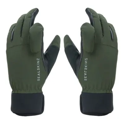 Sealskinz Waterproof All Weather Shooting Glove Olive Green/Black Cyklistické rukavice