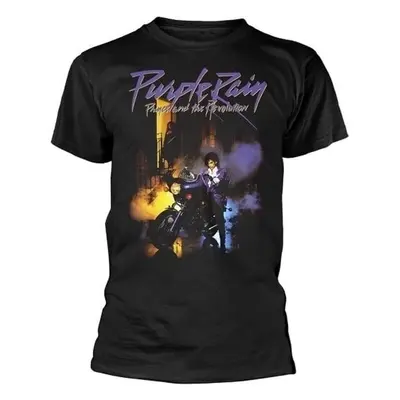 Prince Tričko Purple Rain Unisex Black