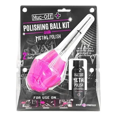 Muc-Off Polishing Ball Kit with Metal Polish 50ml Moto kosmetika