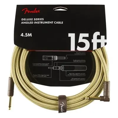 Fender Deluxe Series 4,5 m Rovný - Lomený Nástrojový kabel