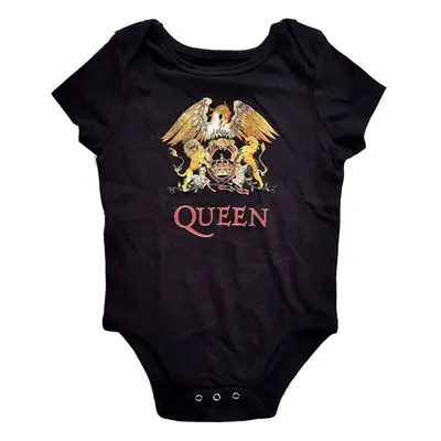 Queen Tričko Classic Crest Kids Black - měs