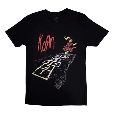 Korn Tričko Follow The Leader Hopscotch Unisex Black