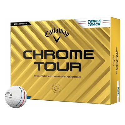 Callaway Chrome Tour White Triple Track Golfové míčky