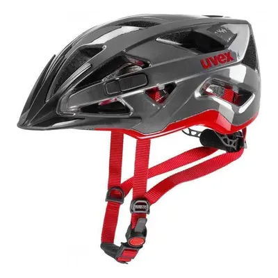 UVEX Active Anthracite/Red Cyklistická helma