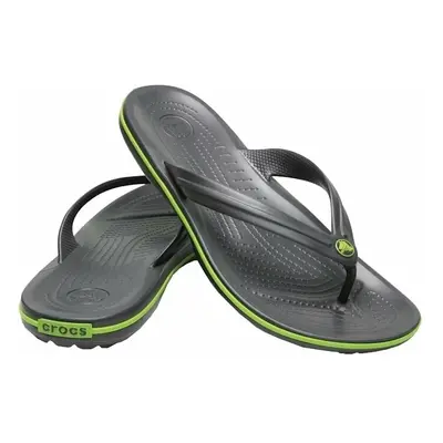 Crocs Crocband Flip Šlapky Graphite/Volt Green