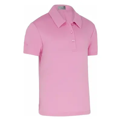 Callaway Youth Micro Hex Swing Tech Pink Sunset Polo košile