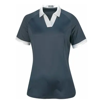 Callaway Womens Short Sleeve V-Placket Colourblock Odyssey Grey Polo košile